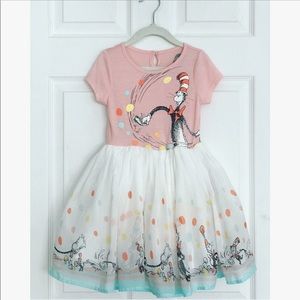 Dr. Seuss Cat In The Hat Peach Dress Size 4T
